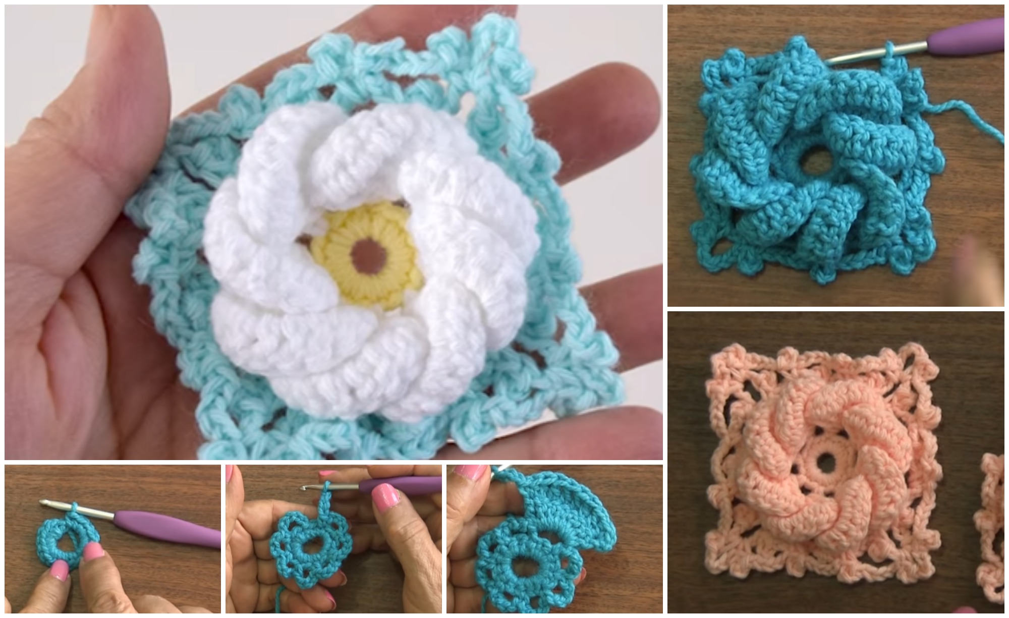 How To Crochet A Flower Granny Square For Beginners