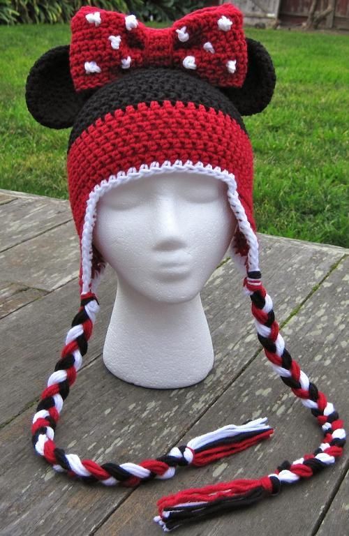 crochet Minnie Hat 1