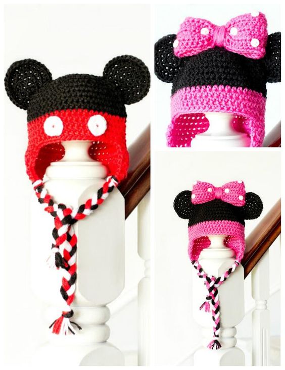 DIY Crochet Minnie Little Mouse Hat Pattern