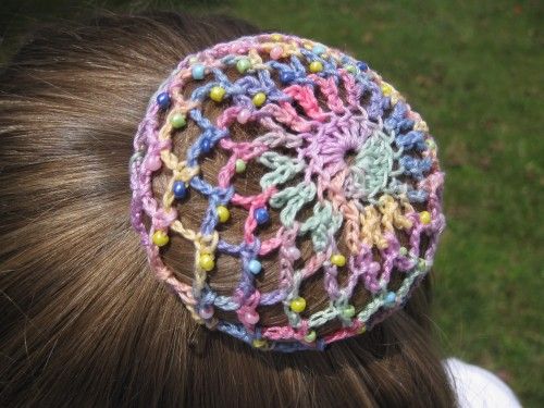 crochet a hair bun cover 3
