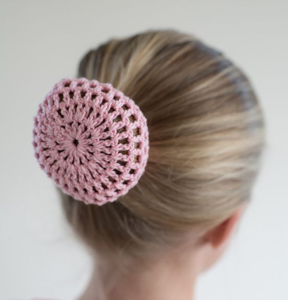 crochet a hair bun cover 7