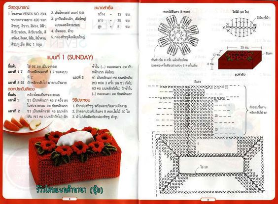 crochet a tissue box cover 1