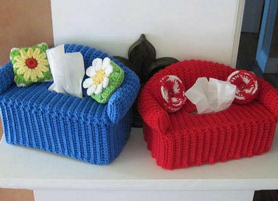 crochet a tissue box cover 10