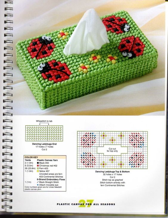 crochet a tissue box cover 7