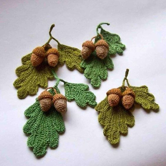 crochet acorn ornaments 7 1