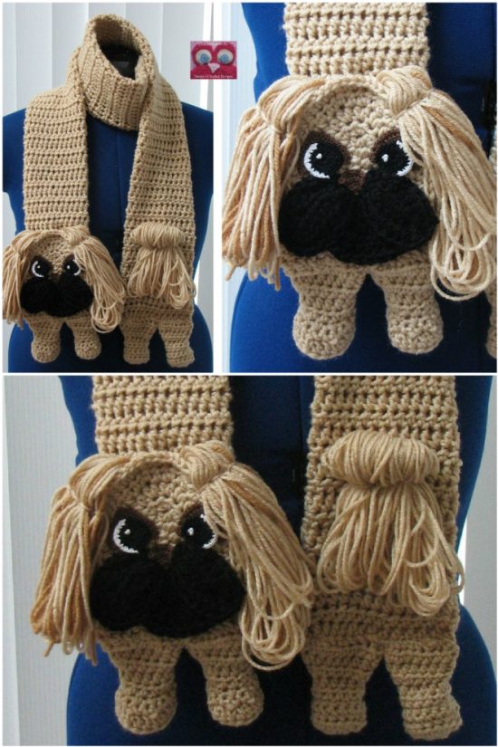 crochet animal scarves ideas 1