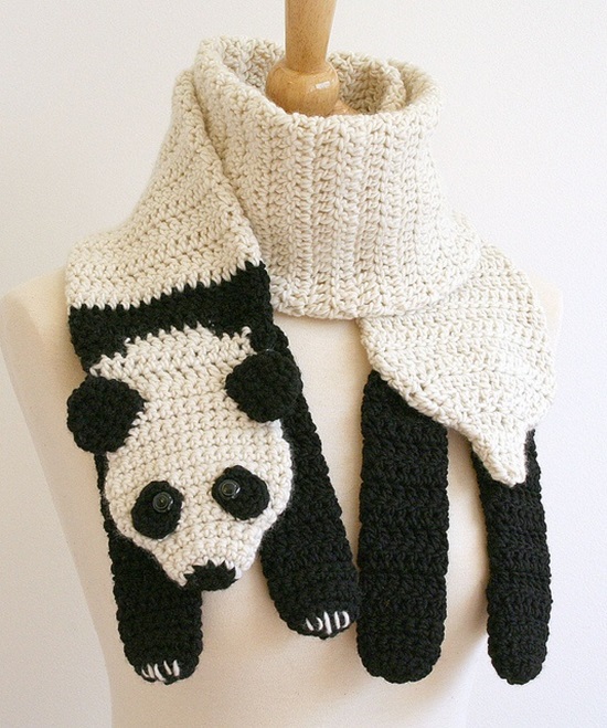 crochet animal scarves ideas 3