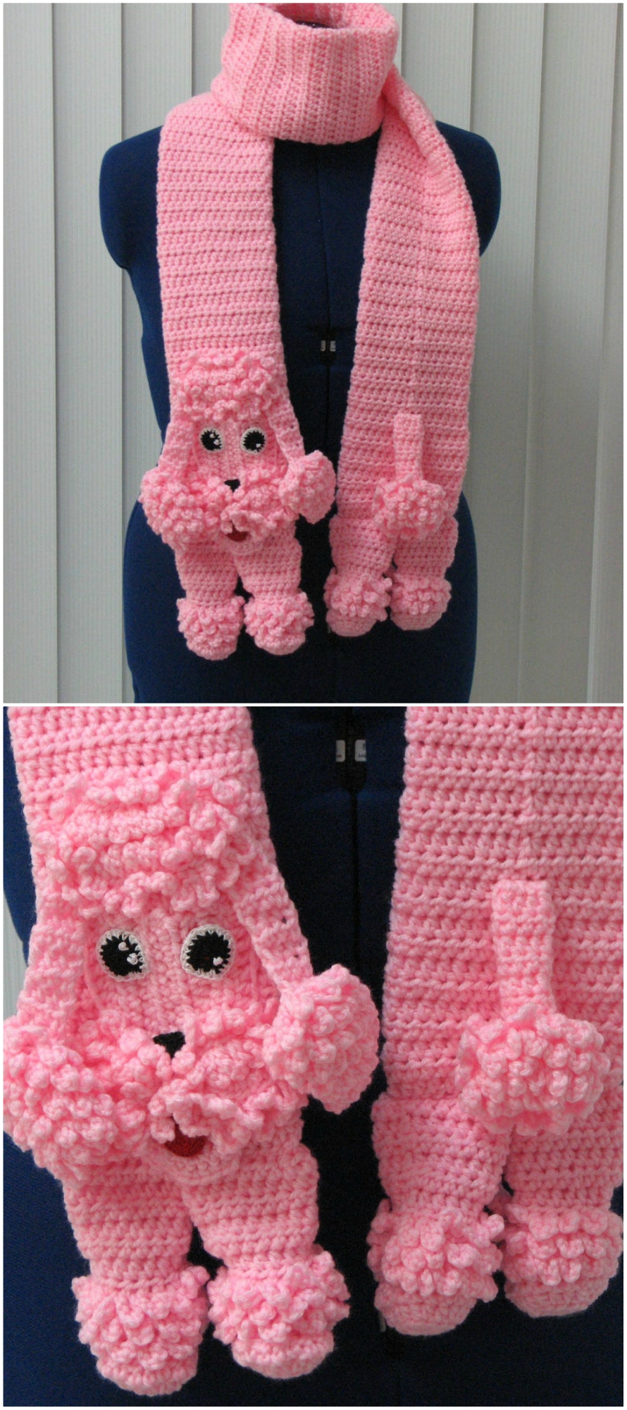crochet animal scarves ideas