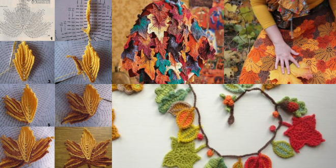 crochet autumn leaves tutorial