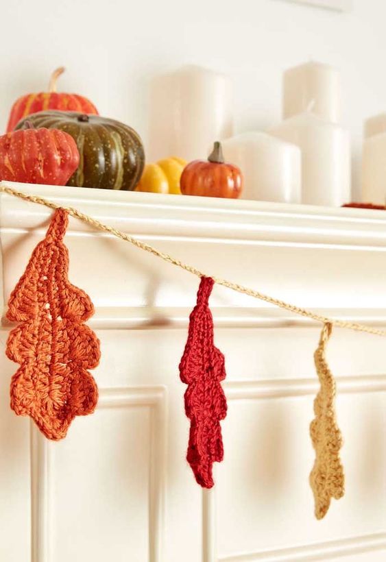 crochet autumn leaves tutorial 8