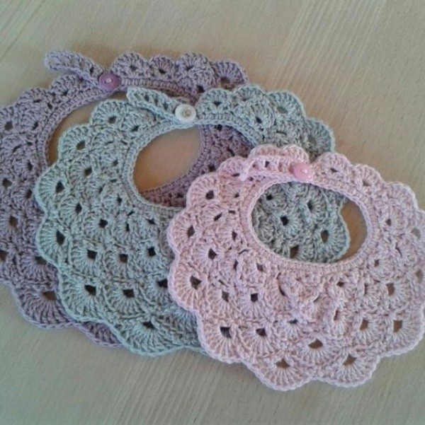 crochet baby bibs patterns ideas 1