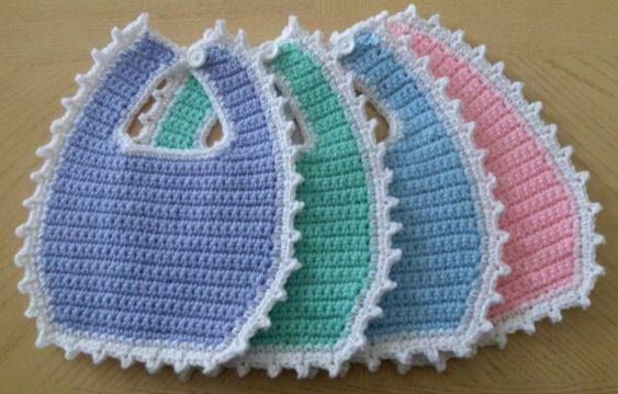 crochet baby bibs patterns ideas 13