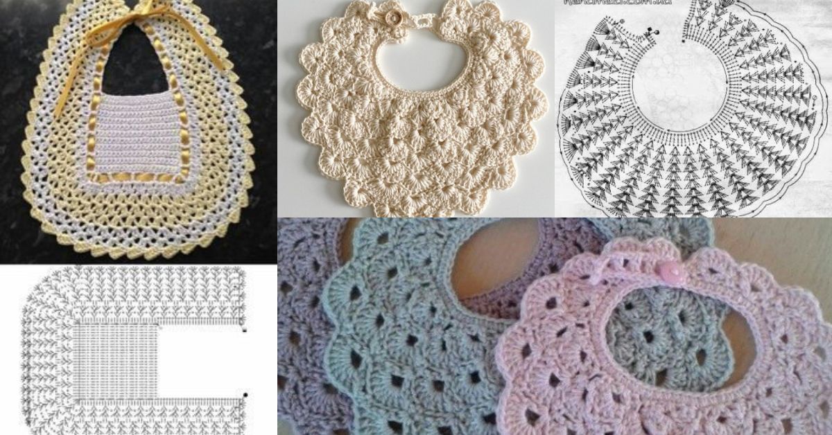 crochet baby bibs patterns ideas 14
