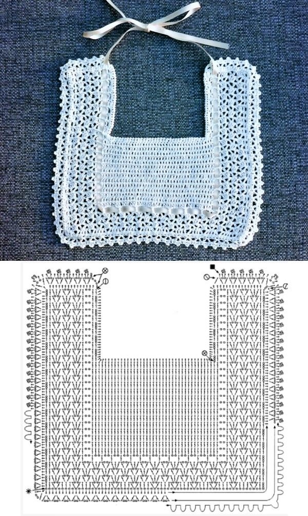 crochet baby bibs patterns ideas 6