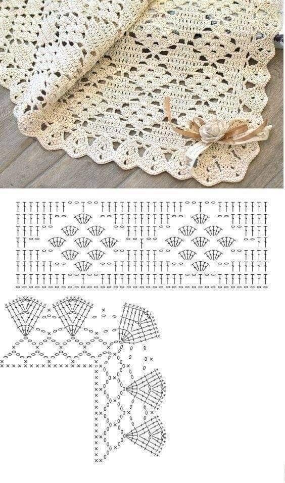 crochet baby blanket models and graphics 12