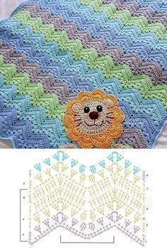 crochet baby blanket models and graphics 2