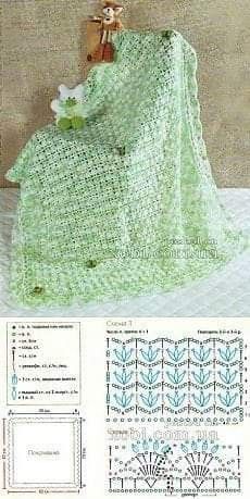 crochet baby blanket models and graphics 7