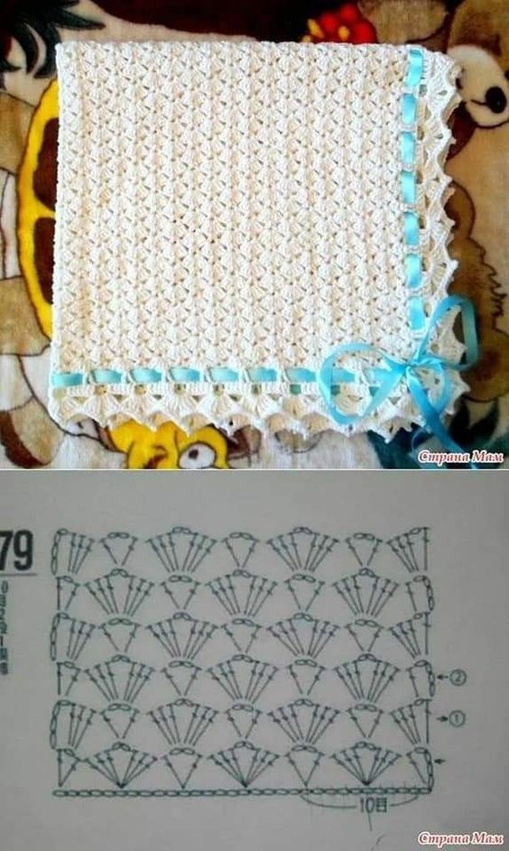 crochet baby blanket models and graphics 8