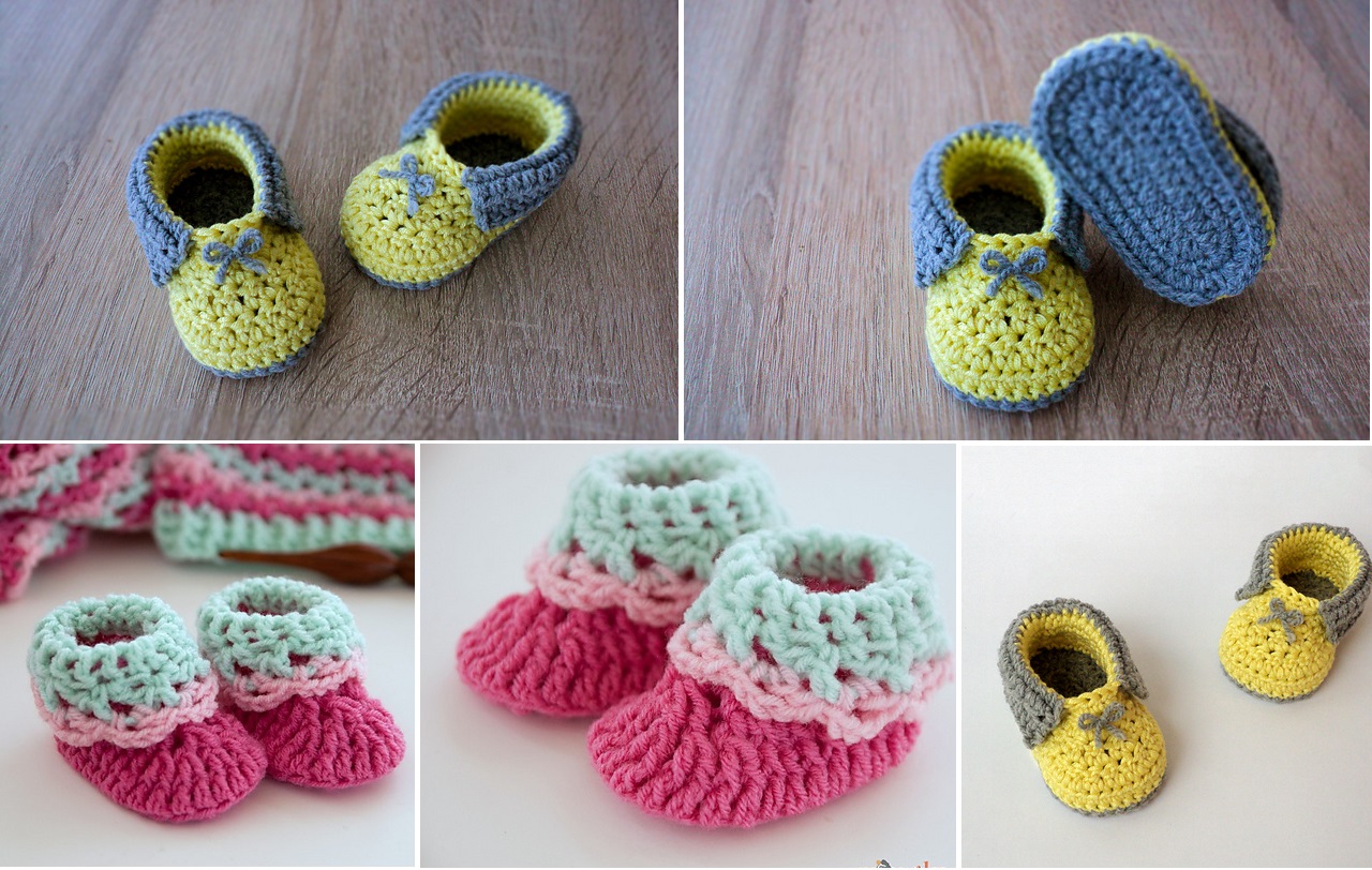 crochet baby booties 8