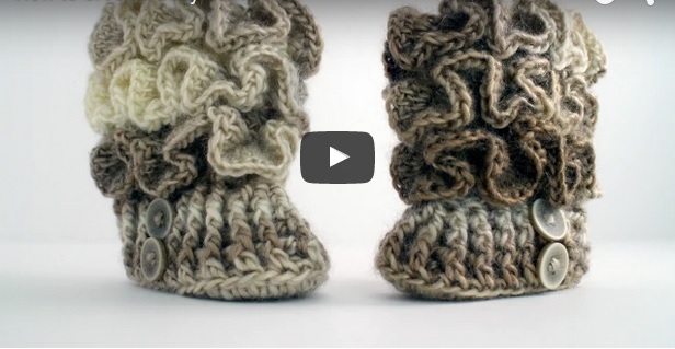 crochet baby booties