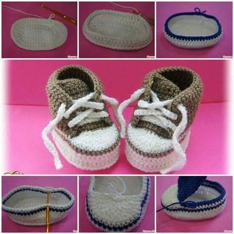 crochet baby converse sneakers free pattern