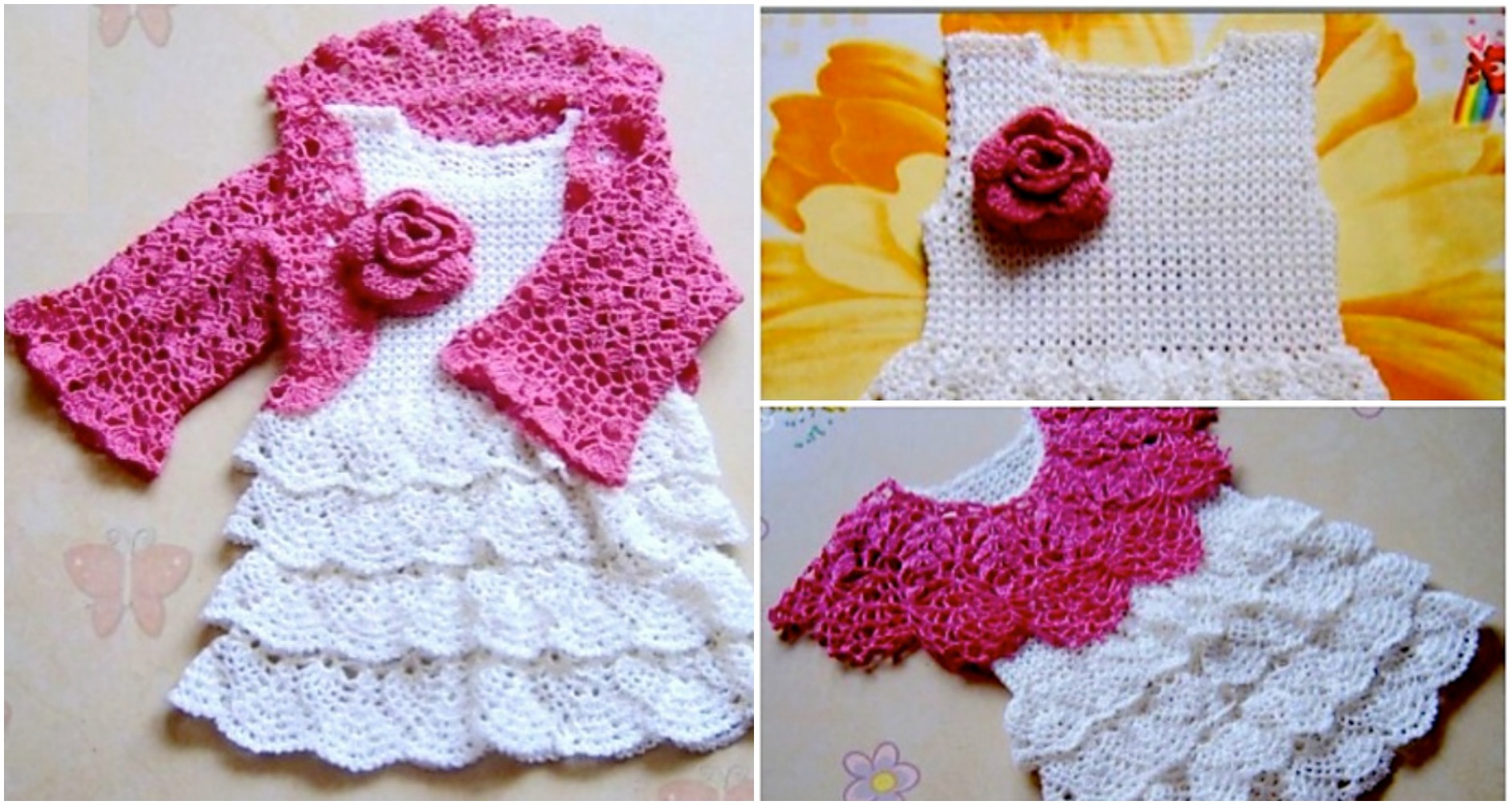 crochet baby dress
