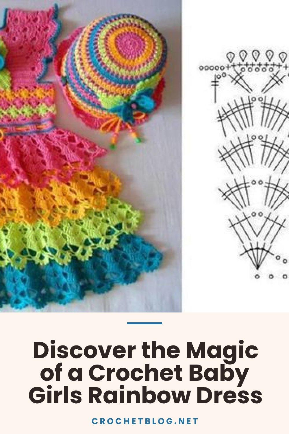 Discover the Magic of a Crochet Baby Girls Rainbow Dress