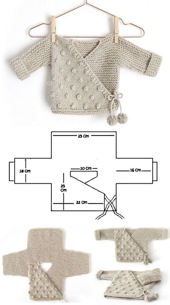 crochet baby jacket tutorial 6
