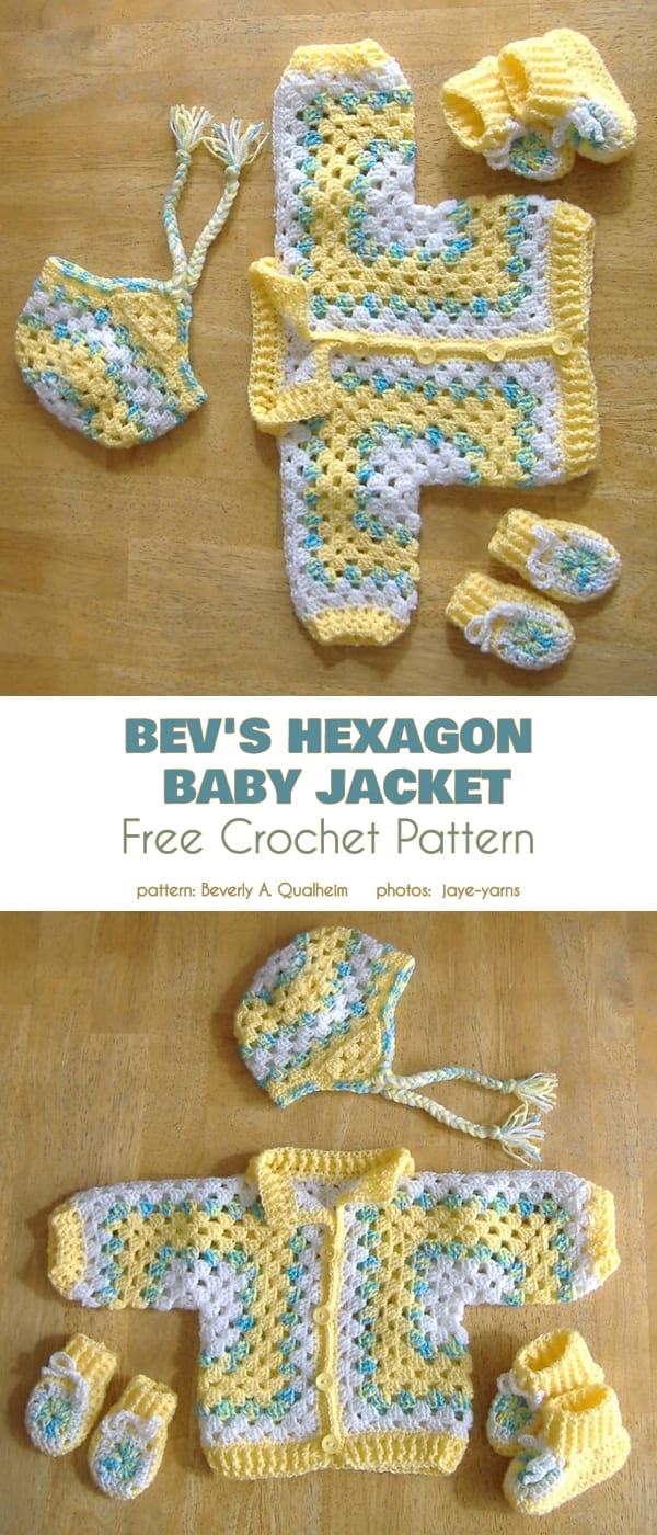 crochet baby jacket tutorial 7