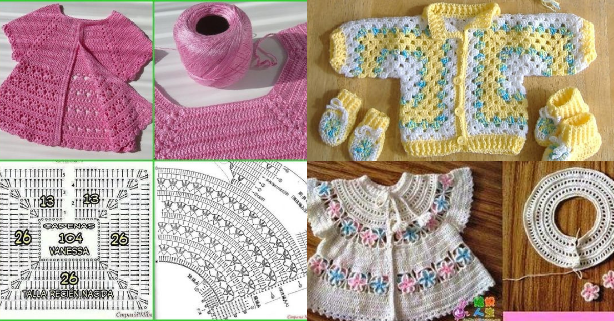 crochet baby jacket tutorial