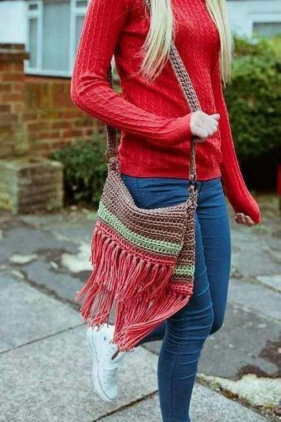 crochet bags with fringe 6