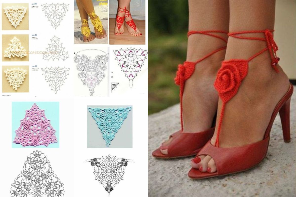 crochet barefoot sandals for summer 10