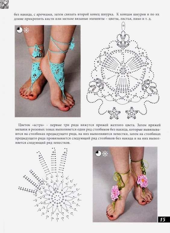 crochet barefoot sandals for summer 3