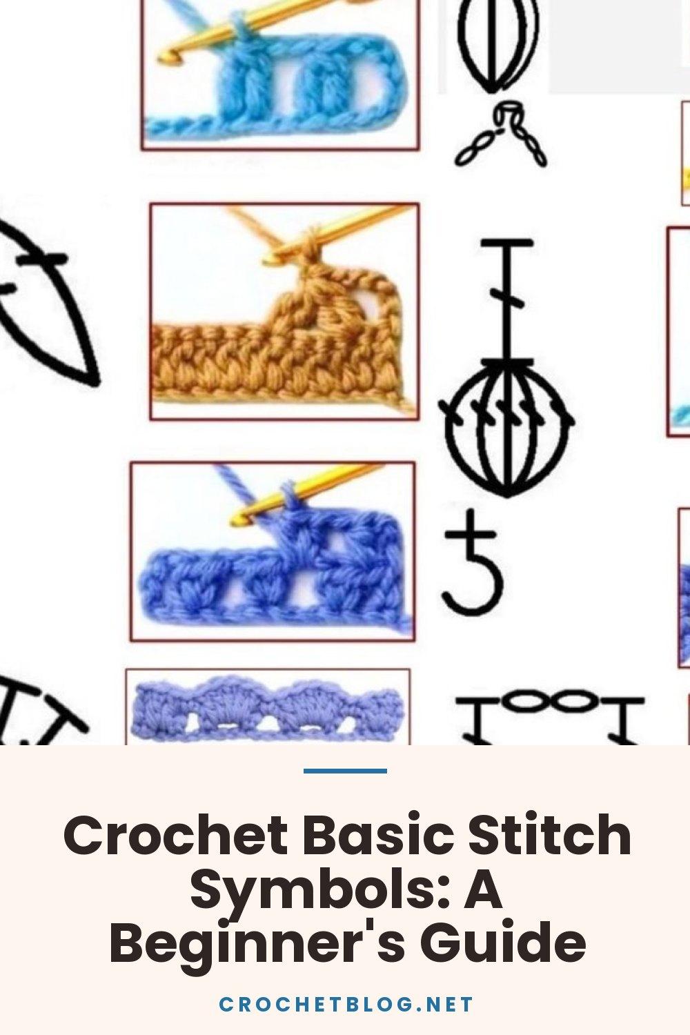 Crochet Basic Stitch Symbols: A Beginner's Guide