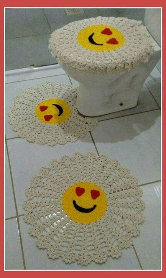 crochet bathroom rugs patterns ideas 11