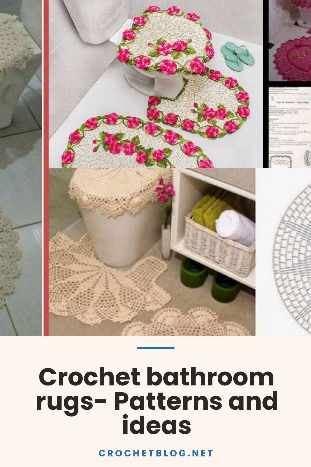 Crochet bathroom rugs- Patterns and ideas