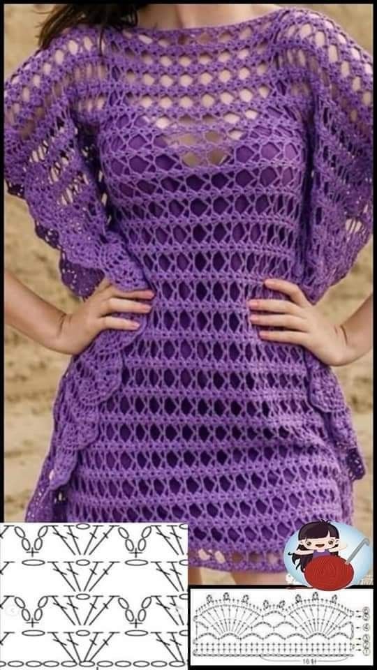 crochet beach cover up patterns 4