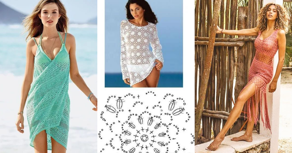 crochet beach cover up