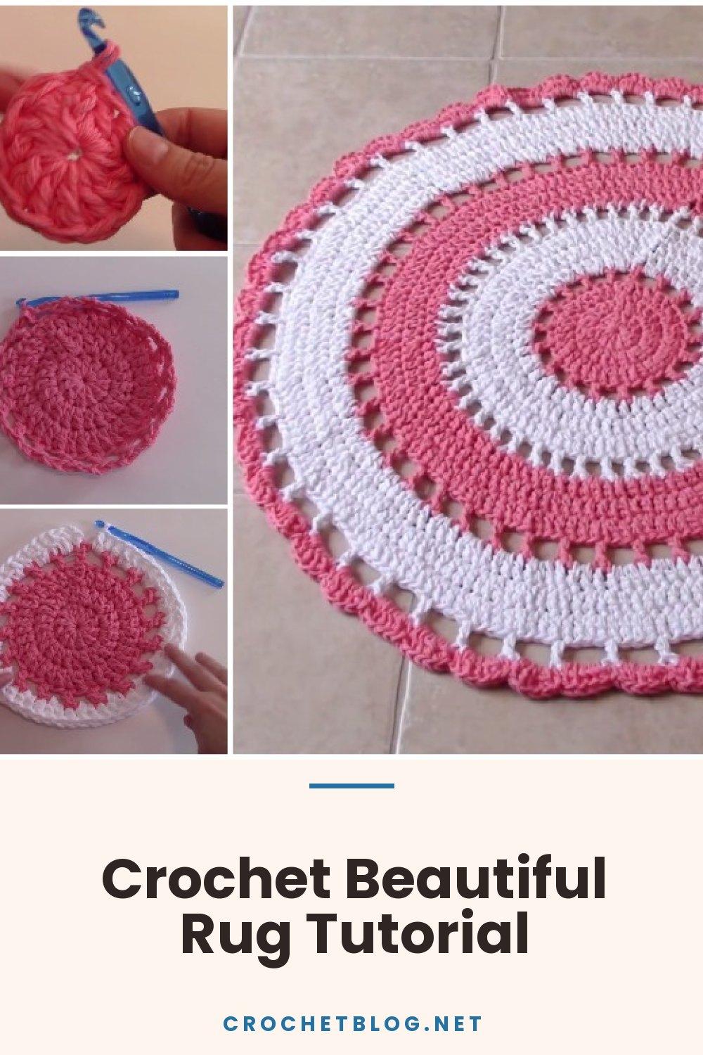 Crochet Beautiful Rug Tutorial
