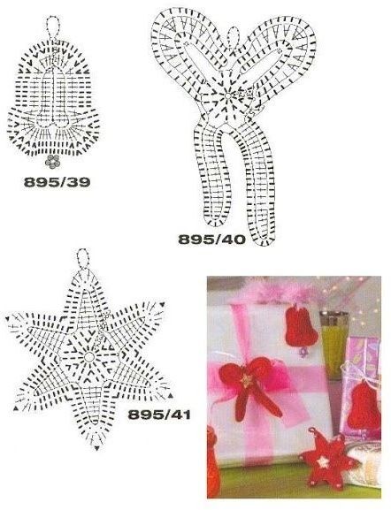 crochet bell appliques 8