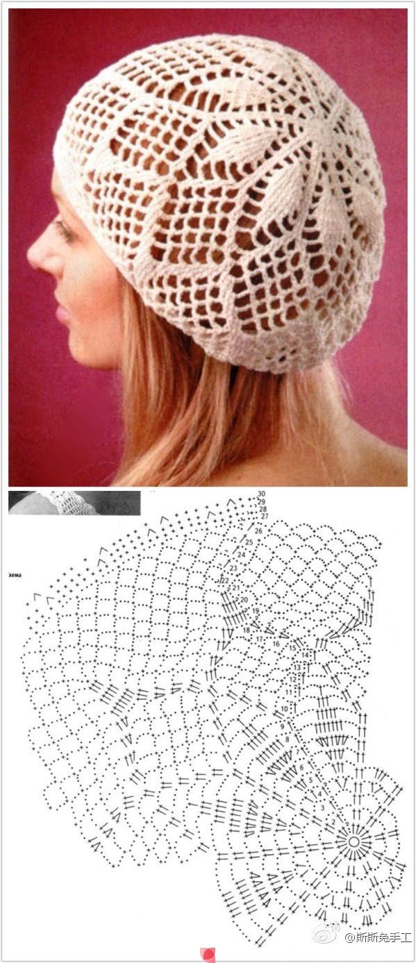 crochet beret tutorial 10