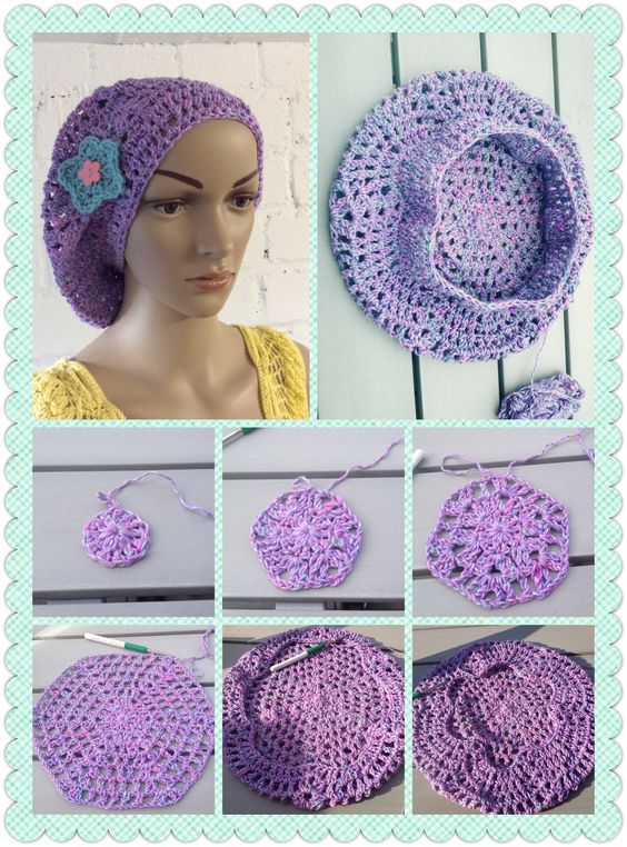 crochet beret tutorial 6