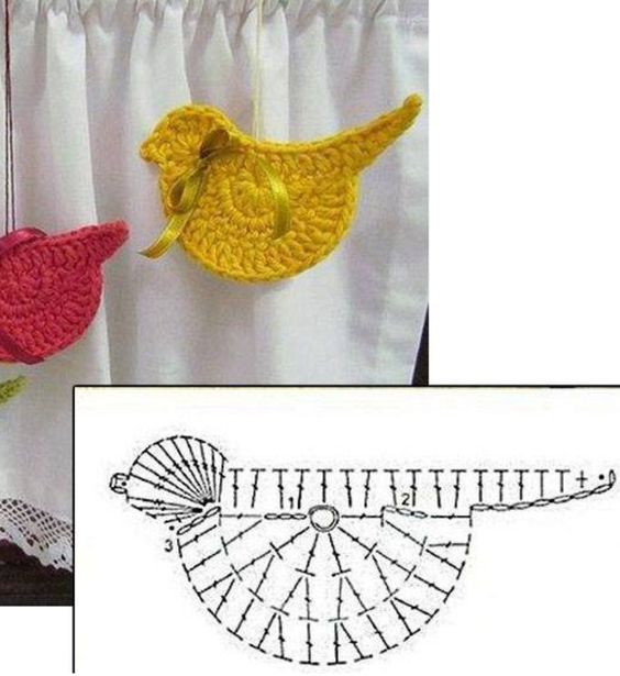 crochet bird graphics 6