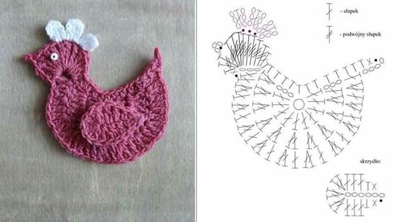 crochet bird graphics 7