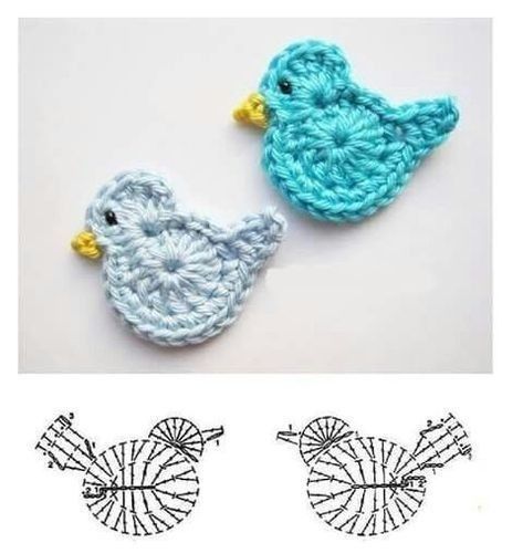 crochet bird graphics 8