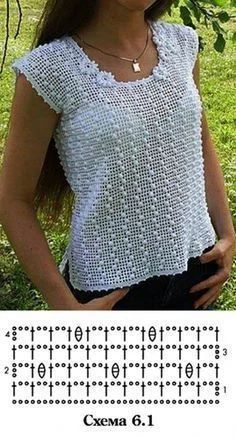 crochet blouse ideas with graphics 5