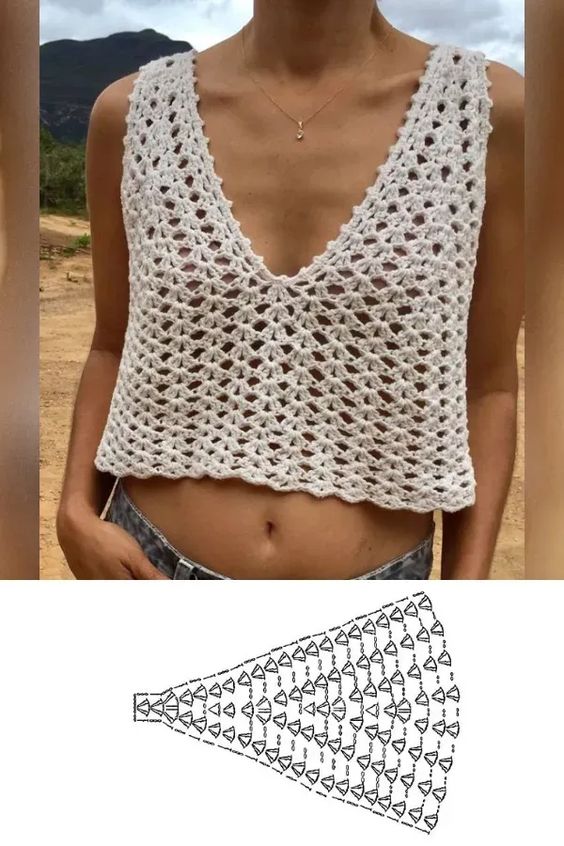 crochet blouse ideas with graphics 9
