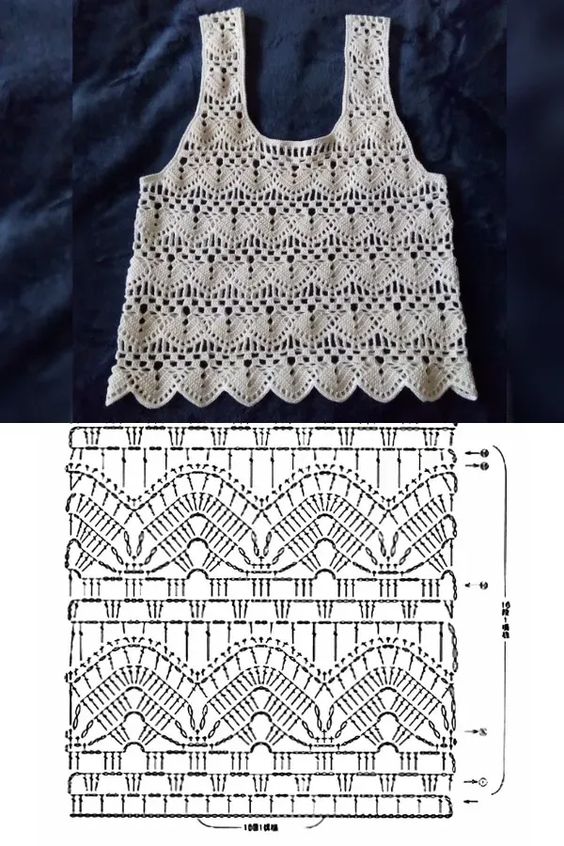 crochet blouse ideas with graphics