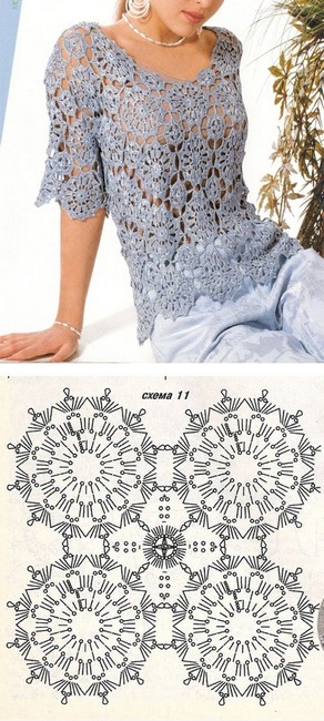 crochet blouses and tops 7