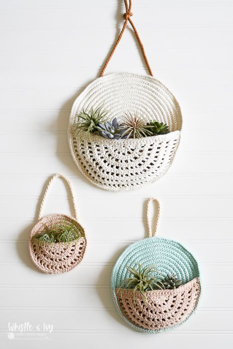 crochet boho wall hanging 1